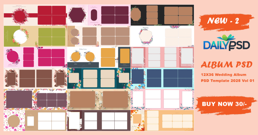 Read more about the article Premium 12×36 Wedding Album Design PSD Download Vol (2)